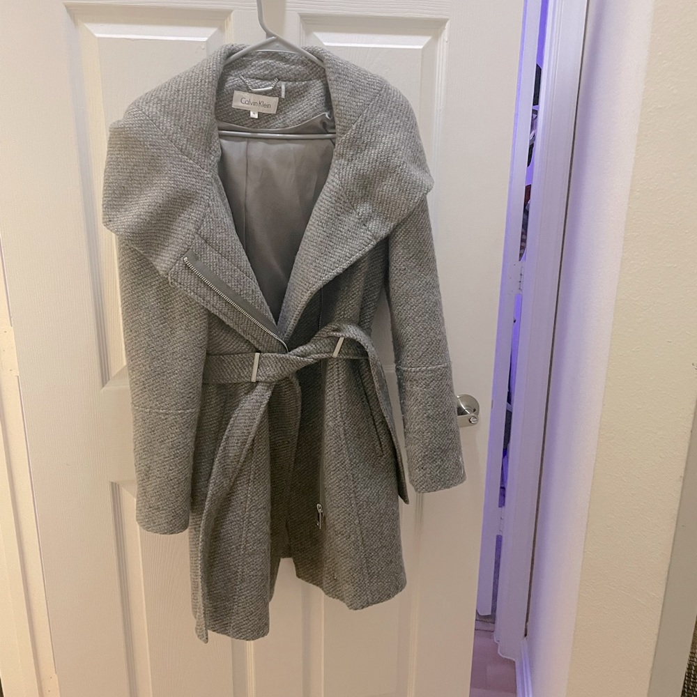 Gray Calvin Klein coat